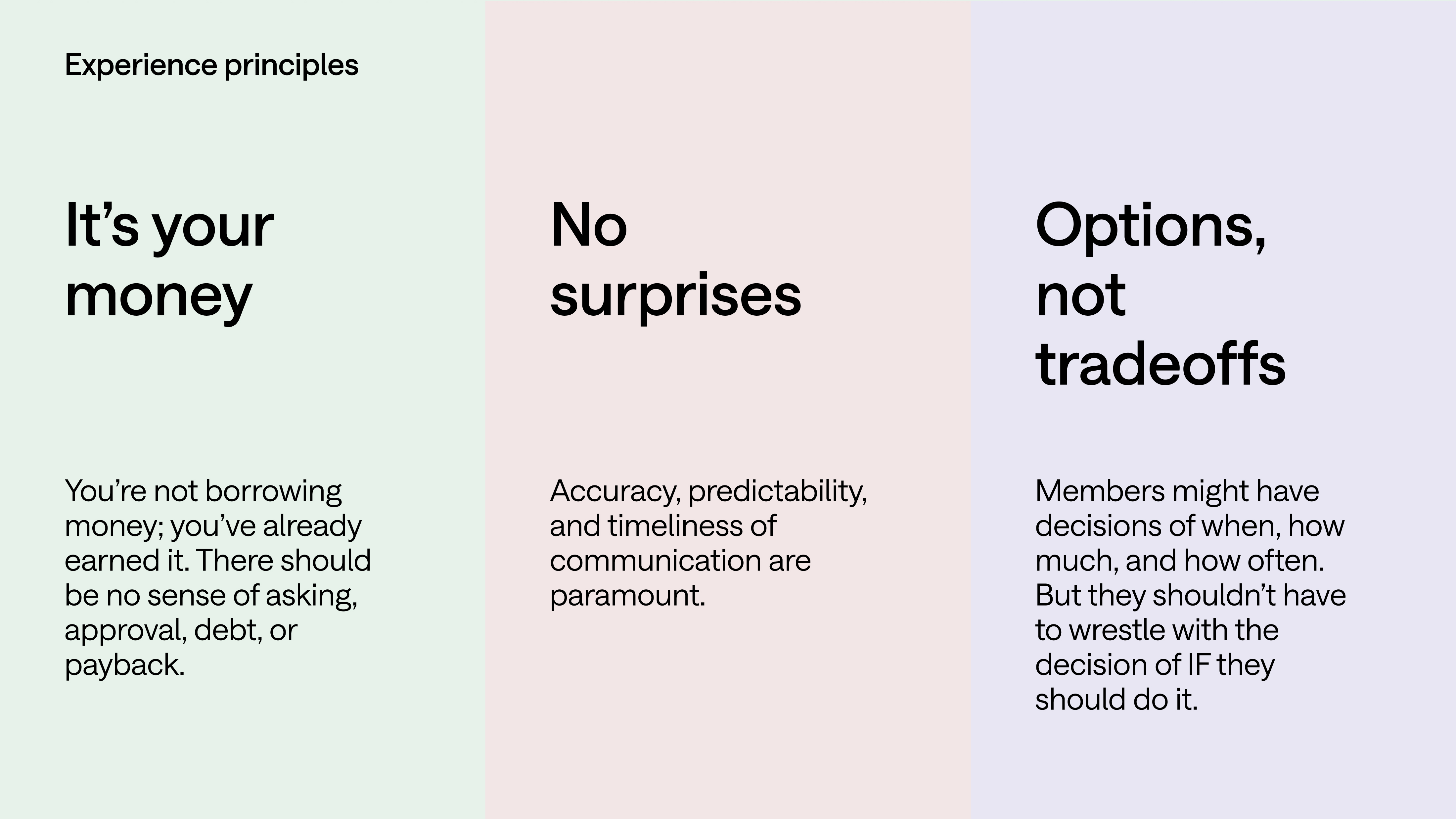 Experience Principles